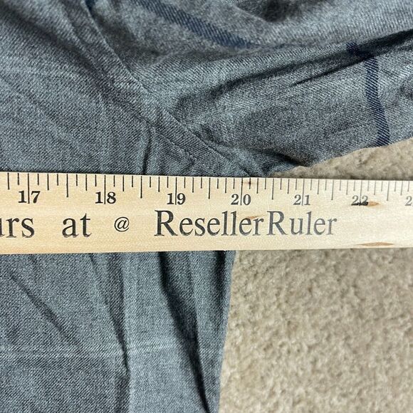 Everlane The Brushed Flannel Shirt Mens Size XS Dark Grey Long‎ Sleeve Plaid NEW - Picture 9 of 11